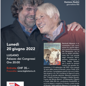 Messner a Lugano il 20 giugno 2022 al palacongressi