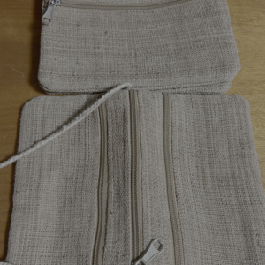 Borsetta a tracolla in tessuto di fibra di ortica (singola  o doppia)